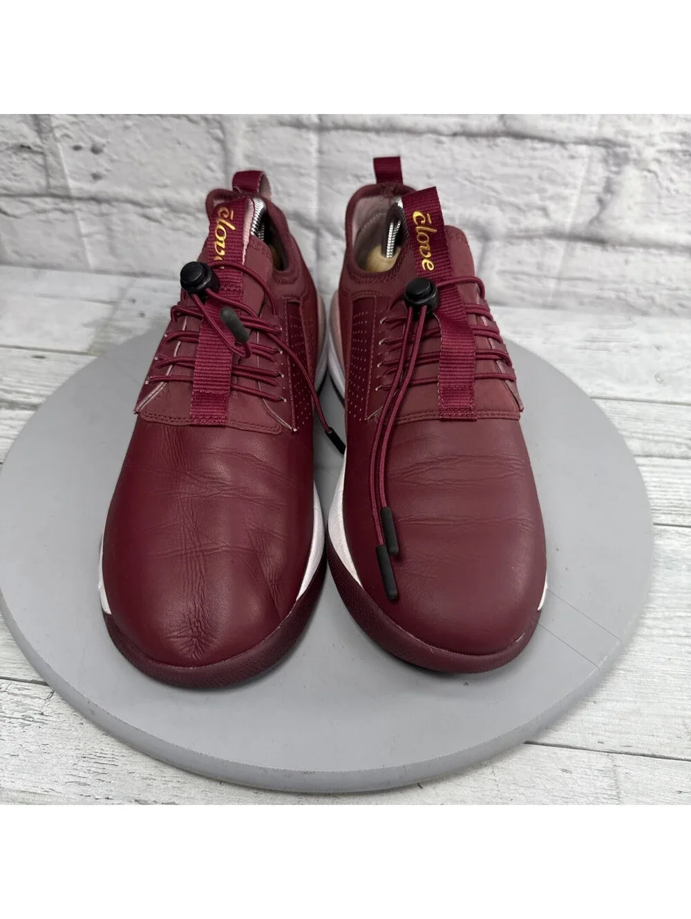 Clove Royal Maroon Sneakers Nurse Comfort Healthcare Bungee Lace Women’s 8.5